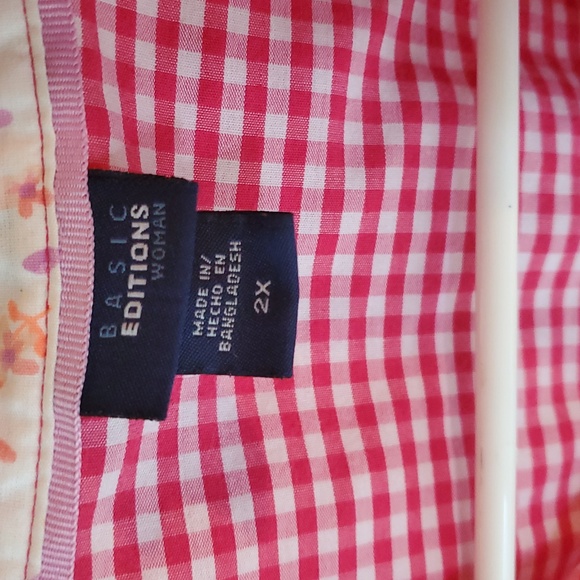 Basic Edition Women Plus Size Sleeveless Tailored Button down - Picture 3 of 9